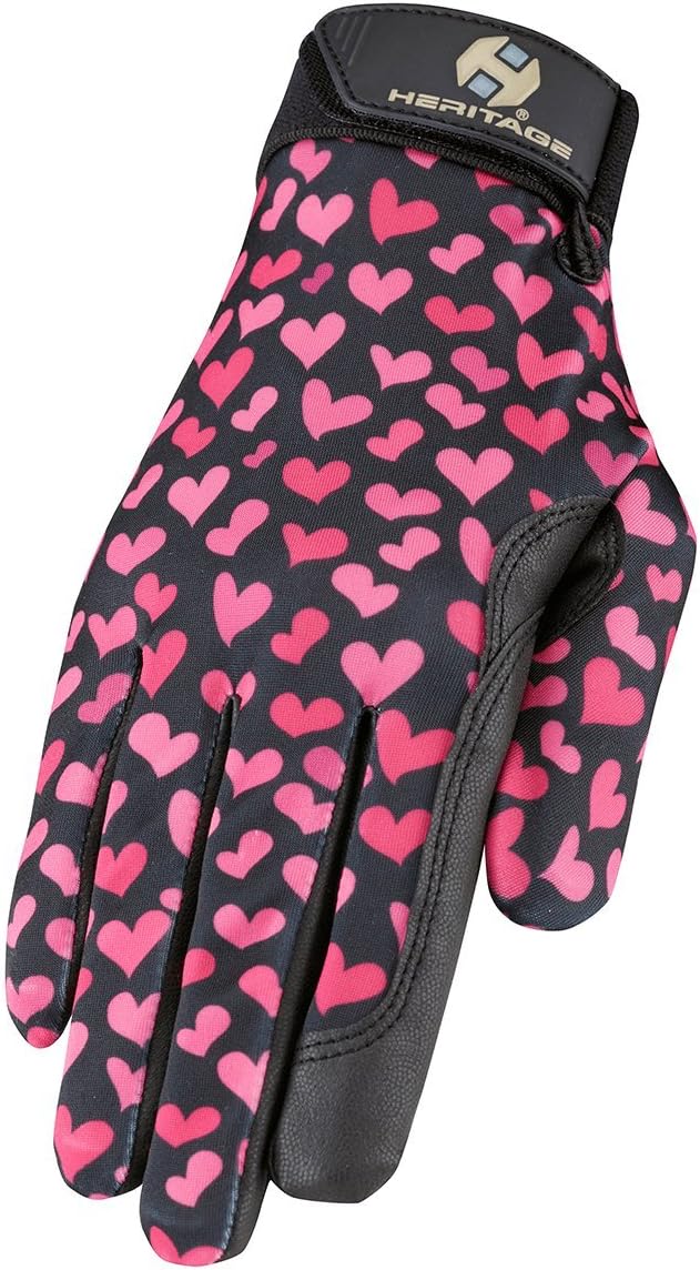Heritage Performance Gloves, Hearts, 5