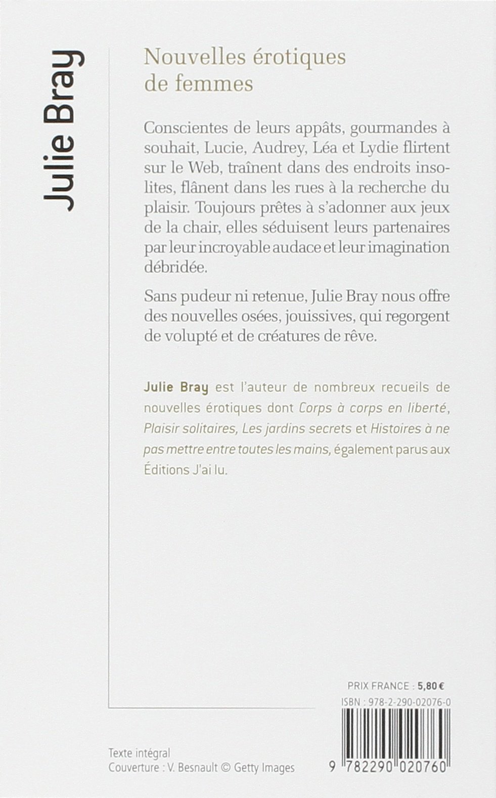 Nouvelles Erotiques De Femmes Litterature Erotique French Edition Bray Julie 9782290020760 Amazon Com Books