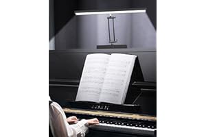 Vshinic Music Stand Light,20" Piano Desk Lamp 96 LED Orchestra Light Book Lamp Musician Lamp,Onekey Stepless Dimming Piano Desk Light for Upright Piano Free Height Adjustment