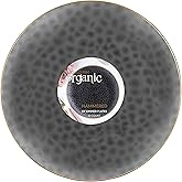 PlasticPro 30 Pack Hammered Plastic Plates Heavyweight Disposable Plastic Plates Elegant Black Transparent Plates With Gold Rim Platsic Party Dishes (Transparent Black With Gold Rim, 10'' INCH PLATES)