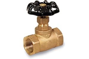 Midline Valve 95564 Short Globe Style Stop Valve, Lead-Free 3/4 in. FIP Connections, Brass