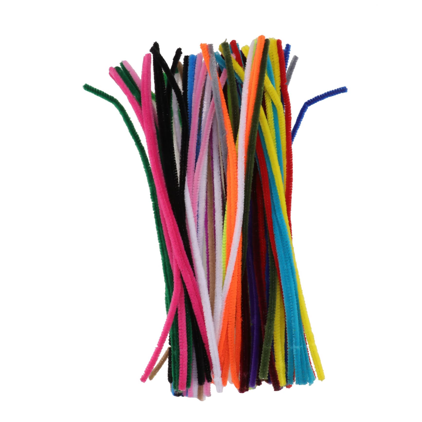 FRCOLOR 100pcs Cleaners Craft Supplies Cleaning Supplies for Kids Snake Cat Toy Colored Cleaners Catnip Toy Kitten Toys for Indoor Cats Pet Stem Plaything Bulk Twist Bar Toddler