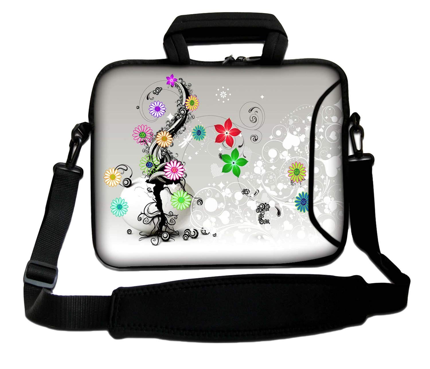 15" Inches Design Laptop Notebook Sleeve Soft Case Bag With Handle and Shoulder Strap Bag
