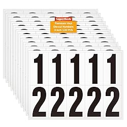 3 inch Adhesive Numbers for Mailbox, Vinyl