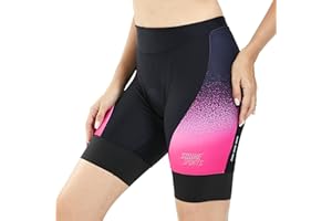Eco-daily Bike Shorts Women 4D Padded Cycling Shorts Biking Bicycle Spin Biker Half Pants Wide Waistband
