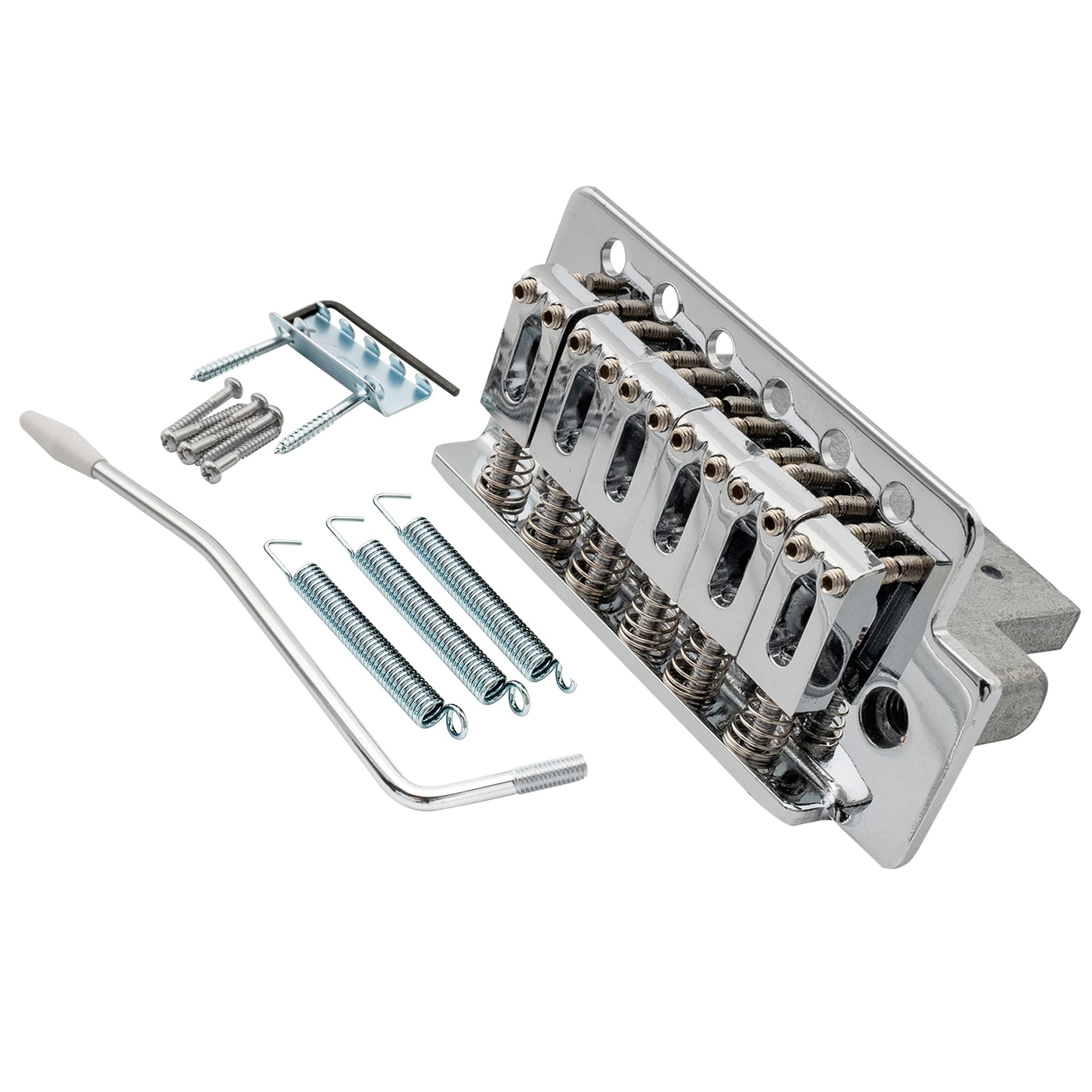 Musiclily 52.5mm Tremolo Bridge for Strat Electric Guitar Replacement,Chrome โ image 1