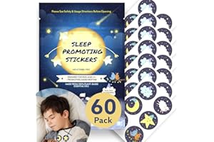 JOYFUL ARTISTRY 60Pcs Sleep Patches for Kids and Adults - Melatonin Free Sleep Aid with Natural Oils, Sleepy Bedtime Stickers, Zen Patch Set, Sleep Promoting Support