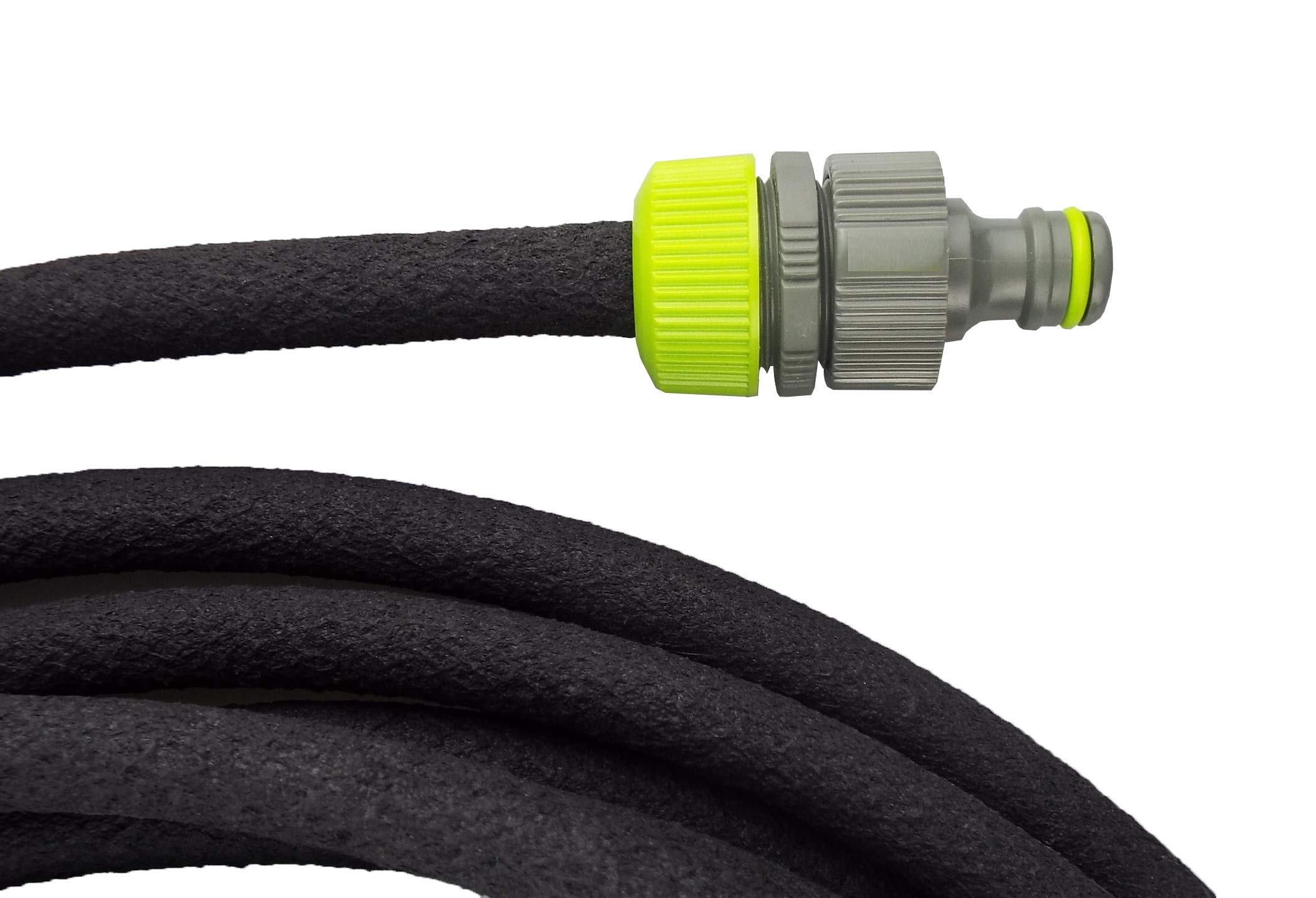 Connector to Join Porous Pipe/drip Pipe/Irrigation Pipe and Garden Hose to a Garden Hose,has auniversal Male Click Connection