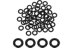 uxcell 200Pcs AS-108 O-Rings, Nitrile Rubber O-Rings 1/4" ID, 7/16" OD, 3/32" Width Round Sealing Gasket for Automotive Machine Plumbing Sealing Repair (70 Durometer, Black)