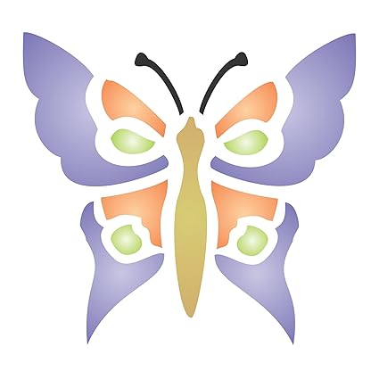 Butterfly Stencil Size 65wx 65h Reusable Stencils For Painting Best Quality Insect Wall Art Decor Ideas Use For Scrapbooking Walls