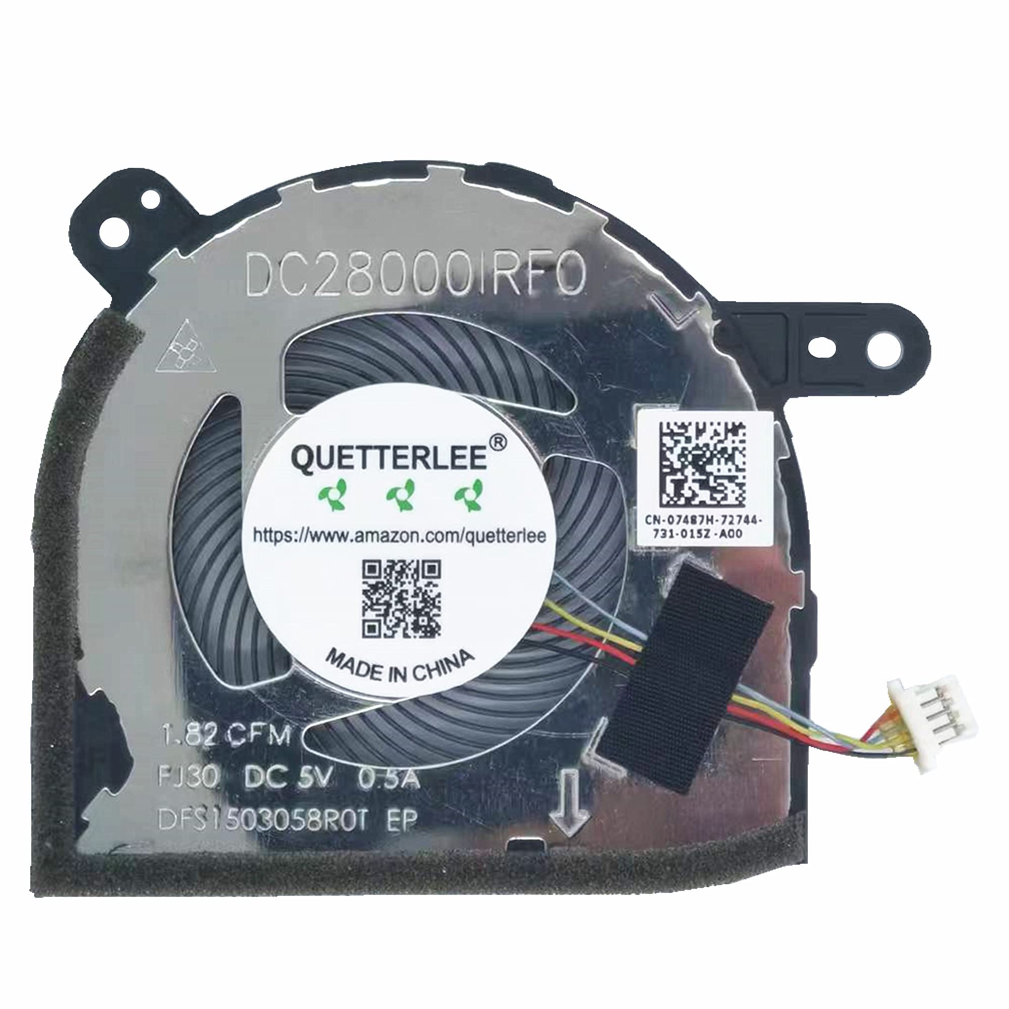 QUETTERLEE Replacement New Laptop CPU Cooling Fan