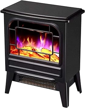 RUXMY Warm halten Elektrische Kaminheizung Flammeneffekt