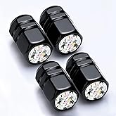 4ack Cartoon Cat Tire Valve Stem Caps for Cars Trucks SUV Motorcycles Bicycles Cat Car Accessories Decor Anodized Aluminum Tire Mouth Air Cap Cover Bike Valve Caps Cats Gifts for Women Men