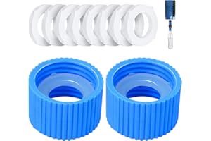 BUHOBHA 2Pcs Water Filter Coupling Kit for Sawyer Squeeze/Platypus/BeFree, Fits 28mm Water Bottles & Filters, Includes 10 Gaskets - Gravity Water Filter System for Camping Hiking