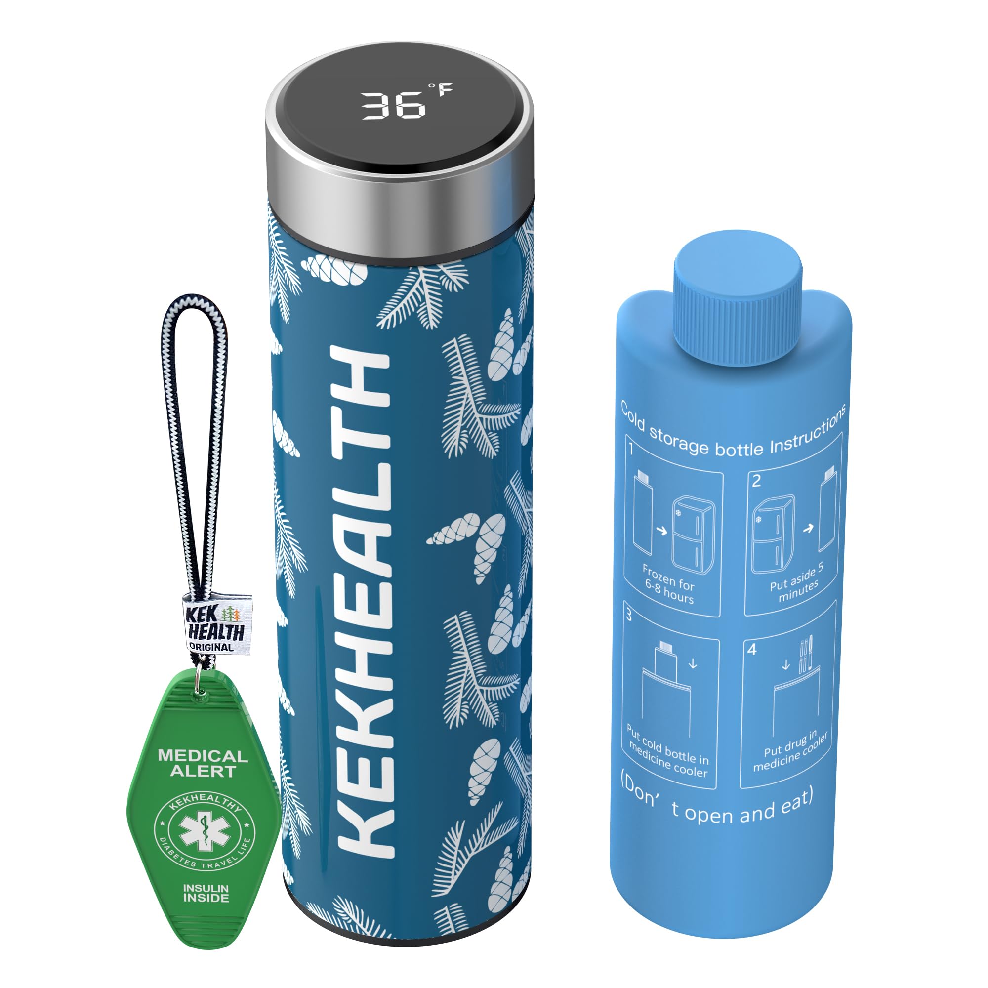 KEKHEALTH Compact 60H Insulin Cooler Travel Case