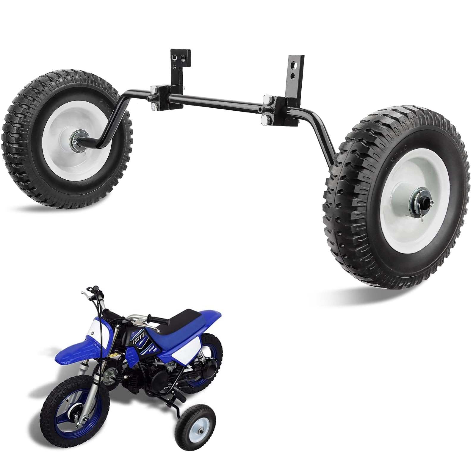 Photo 1 of Dirt Bike Training Wheels Compatible with Honda XR50 CRF50 Z50 Z50R, Razor MX125 MX350 MX400 MX500, Yamaha PW50 TTR50, and Most 50CC 49cc Kids' Dirt Bike, Easy to Install