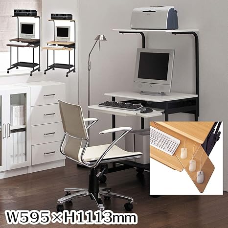 Amazon Co Jp ｐｃデスク パソプリ ダークブラウン Ppr 60h Na インテリア テーブル デスク こたつ ワークデスク パソコンデスク ホーム キッチン