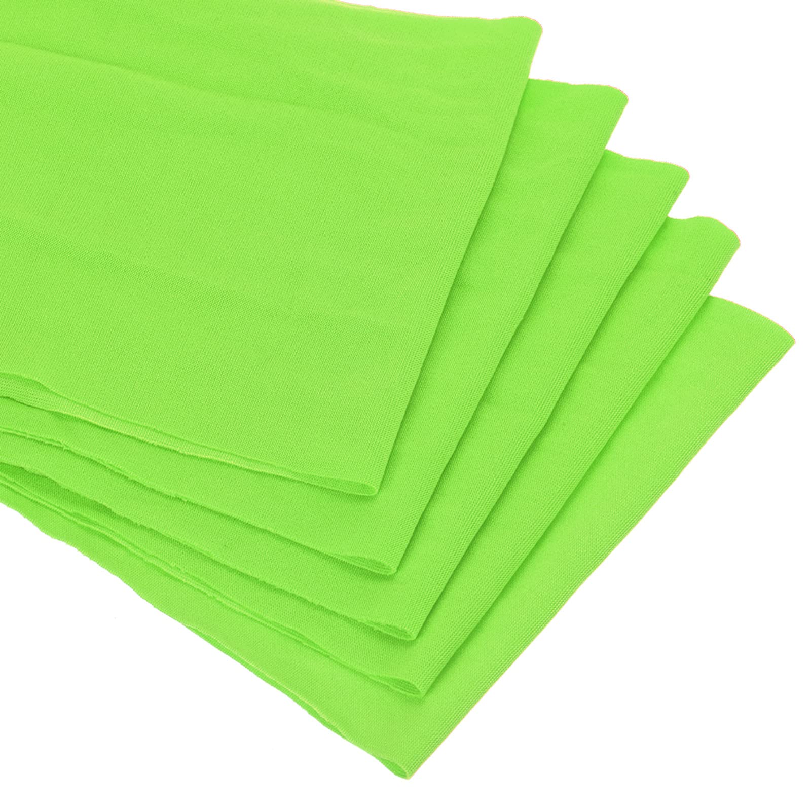 PATIKIL 14"x5" Stretch Chair Sashes Bow Sash, 10 Pack Elastic Chair Cover Bands Sashes Bow Tie for Wedding Banquet Events Decorations, Green