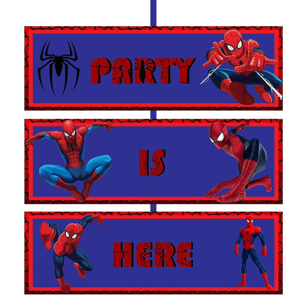 Spiderman Birthday Party Door Board For Kids Boys Girls Birthday