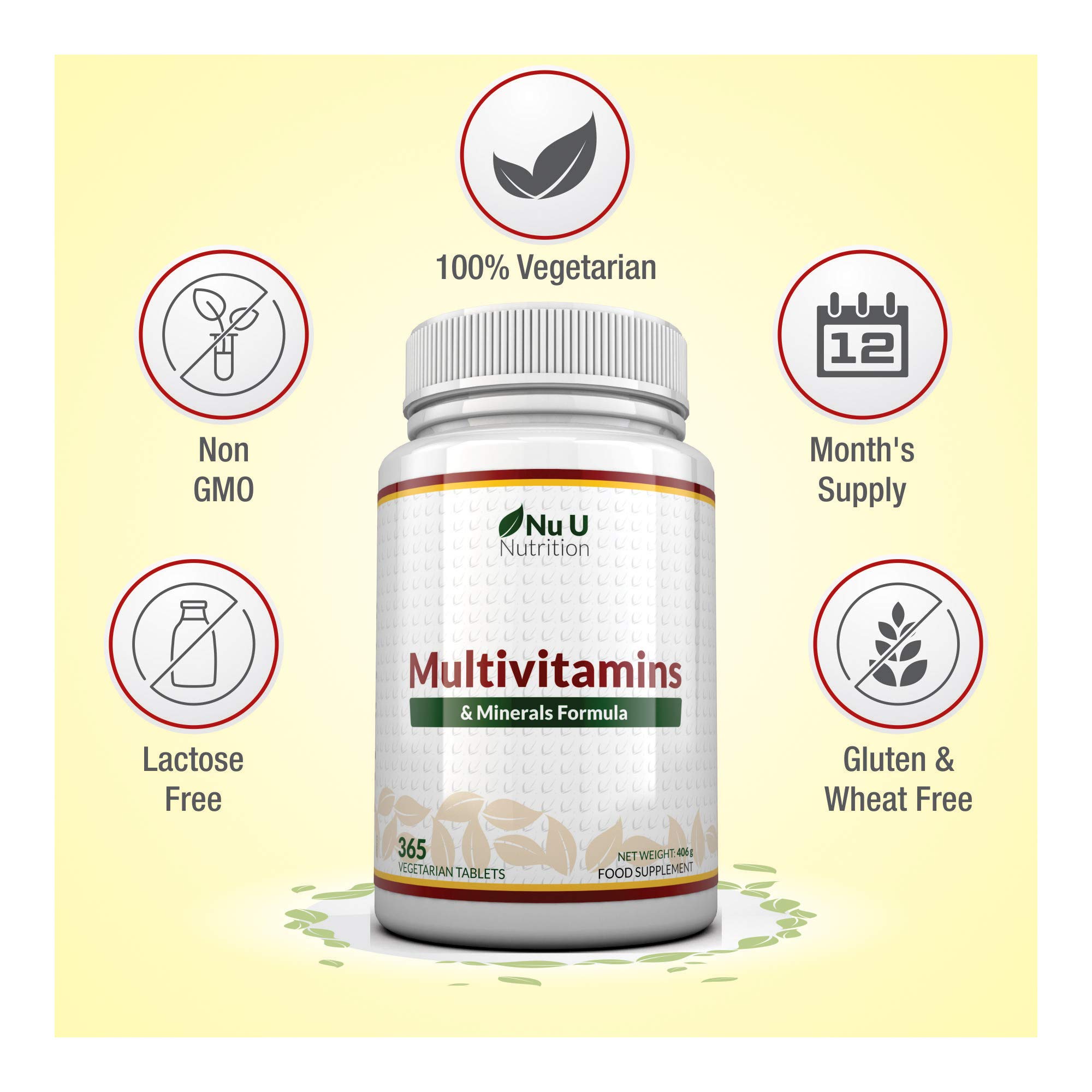 Multivitamins & Minerals Formula 365 Tablets (Up to 1 Year Supply