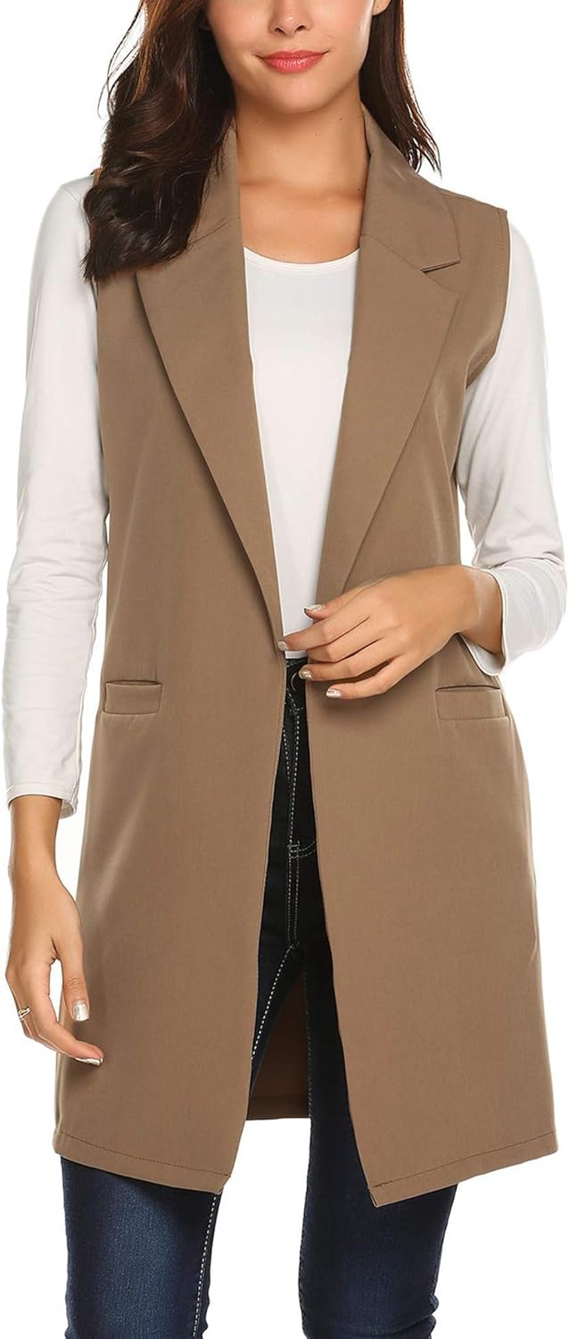 sleeveless duster jacket