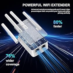 Loeiusar WiFi Extender, 5G WiFi Booster with