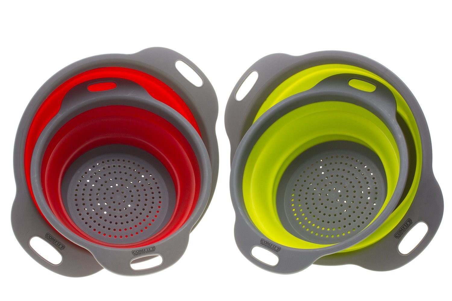 Colander Set 2 Collapsible Colanders (Strainers) Set By Comfify