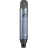 Blue Ember XLR Condenser Mic for Recording and Streaming, Custom Cardioid Capsule and Mic Stand Mount, Gray