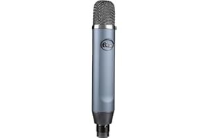 BLUE MICROPHONES Blue Ember XLR Condenser Mic for Recording and Streaming, Custom Cardioid Capsule and Mic Stand Mount, Gray