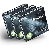 MUSCELL Electric Guitar Strings Handmade Nickel Plated Hex Steel Colorful Ball End-3 Packs-6 String-Regular 10-46