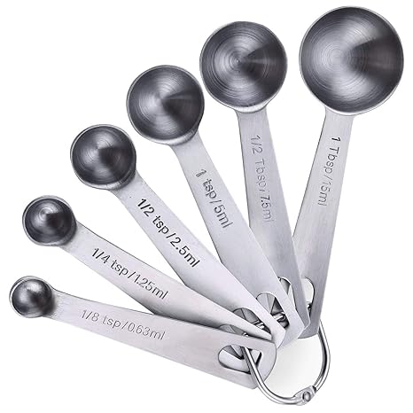 Hulless Measuring Spoons Stainless Steel Small Tablespoon Accurate Kitchen Measuring Spoons 12 Tablespoon And 18 Teaspoon Metal Measuring Spoon For