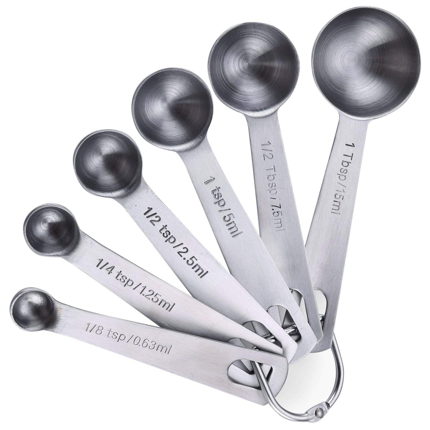 Hulless Measuring Spoons Stainless Steel Small Tablespoon Accurate Kitchen Measuring Spoons 1 2 Tablespoon And 1 8 Teaspoon Metal Measuring Spoon For Dry And Liquid Ingredients Set Of 6 Buy Online In Turkey At