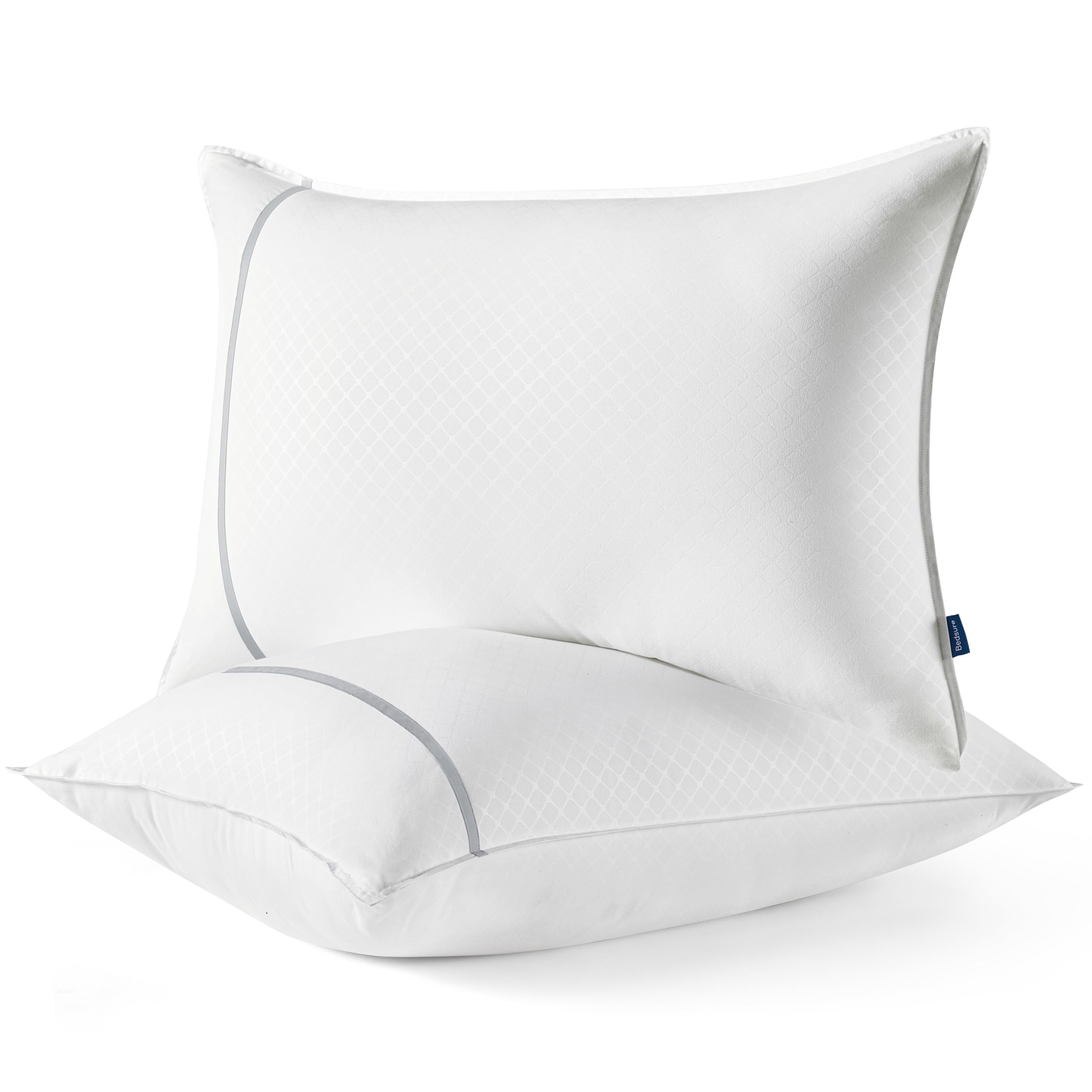 Photo 1 of Bedsure Hotel Pillows Standard Size Set of 2 - Luxury Soft & Supportive Standard Pillows 2 Pack for Sleeping with Breathable Cover for Side, Back or Stomach Sleepers