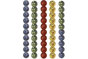 Lyricalist Handmade Round Glass Marbles, Marble Games for Children, Round Colourful Marble Decoration, Mixed Coloured Decorat