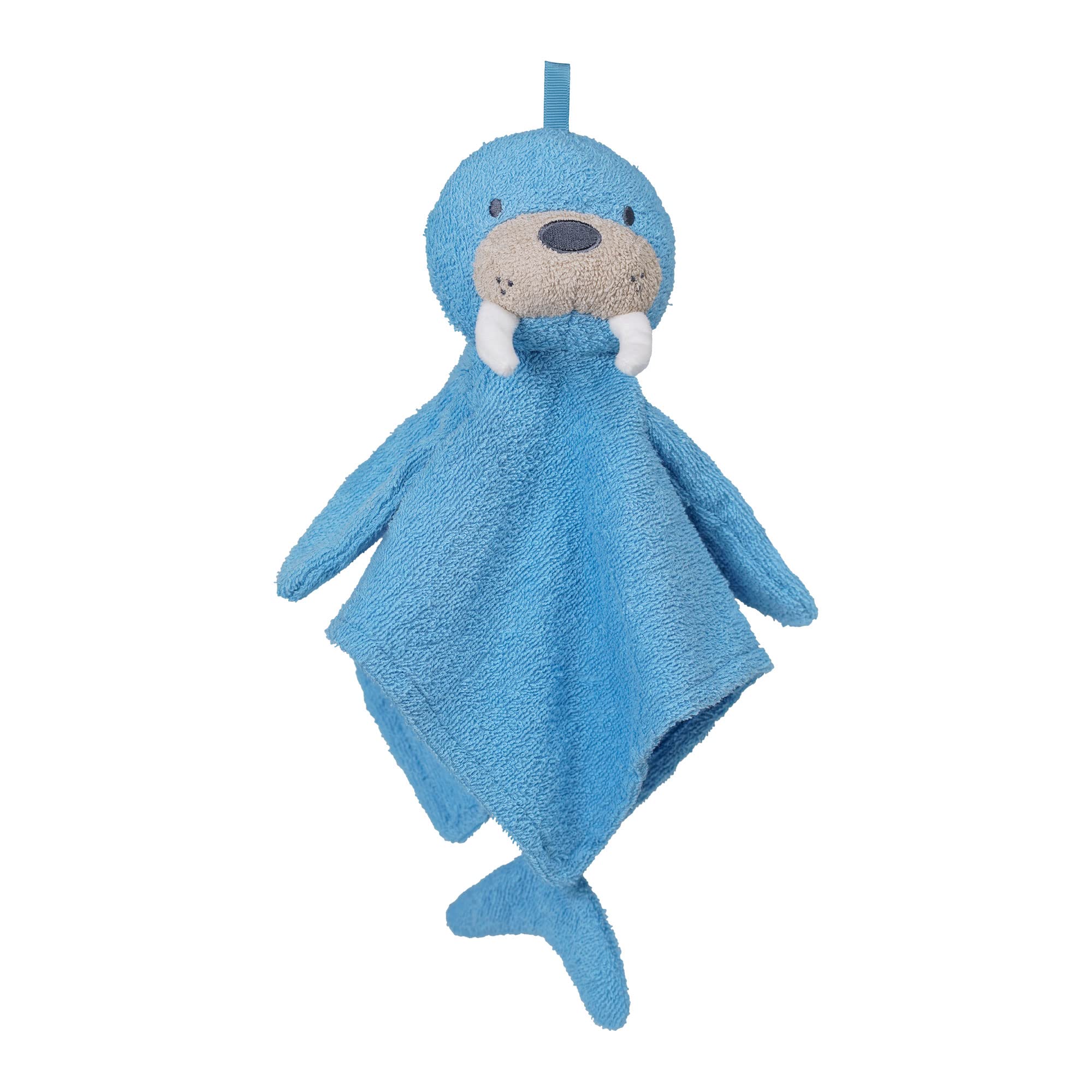 Photo 1 of Manhattan Toy Walter Walrus Scrub-a-Dubbie Bathtime Puppet Washcloth for Infants, Toddlers and Kids