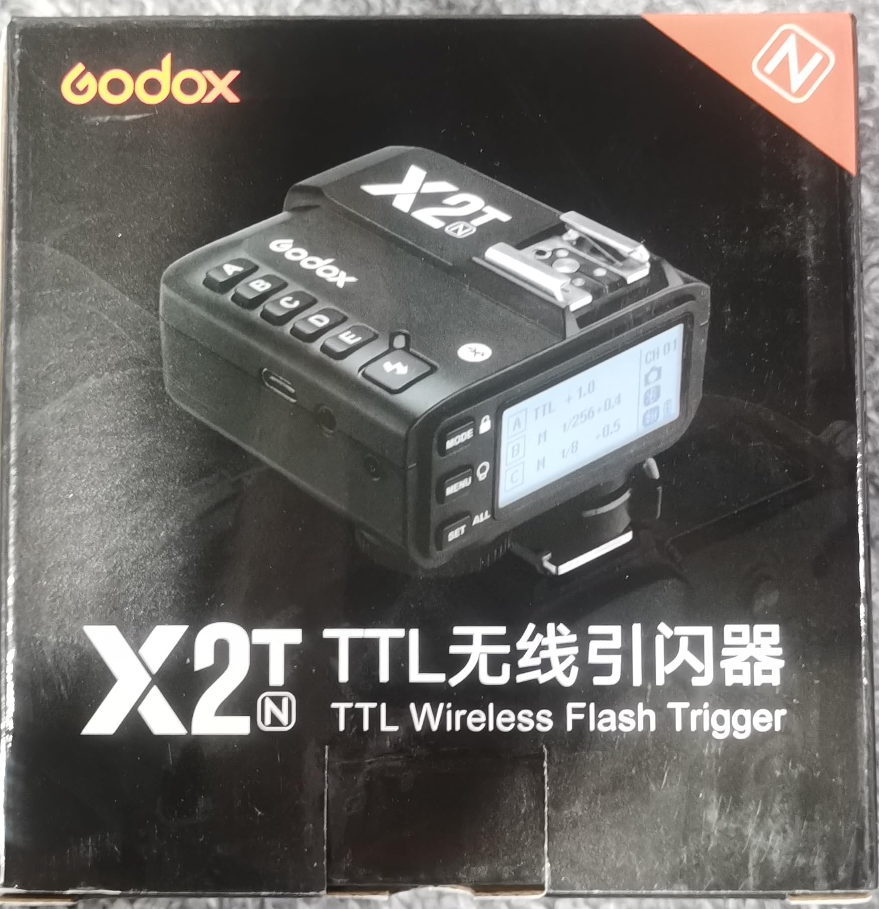 GODOX X2T-N TTL Wireless Flash Trigger for Nikon, Bluetooth Connection Supports iOS/Android App Contoller, 1/8000s HSS, TCM Function, 5 Separate Group Buttons X1T Upgrade Version
