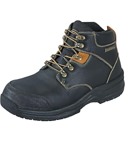 OrthoFeet Hunter Boots Mens 10.5 D Black Leather Orthopedic Comfort Lace Up Men main image 2
