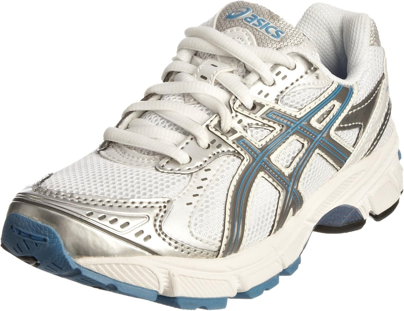 Amazon.com | Asics Youth Gel 1160 Gs White/Titanium/Azure Blue Running Shoe C038N0197 4 UK | Running