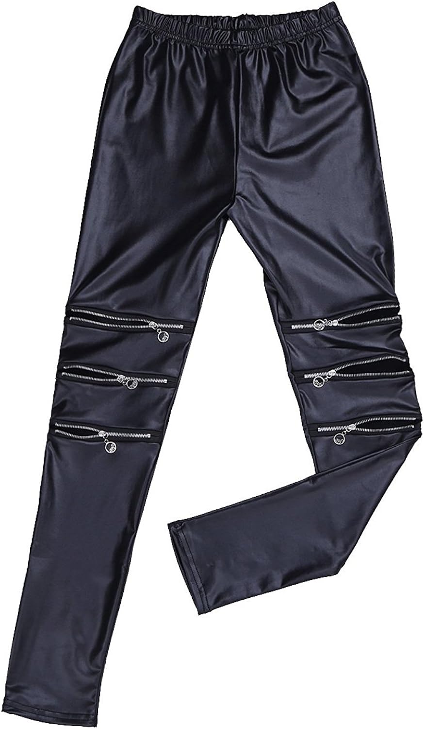 wet look stretch jeans