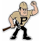 Rico Industries NCAA Purdue Boilermakers Mascot Purdue Pete Shape Cut Pennant - Home and Living Room Décor - Soft Felt EZ to Hang