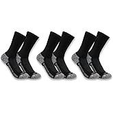 Carhartt Men's SC4223M Force® Midweight Crew Sock 3-Pack