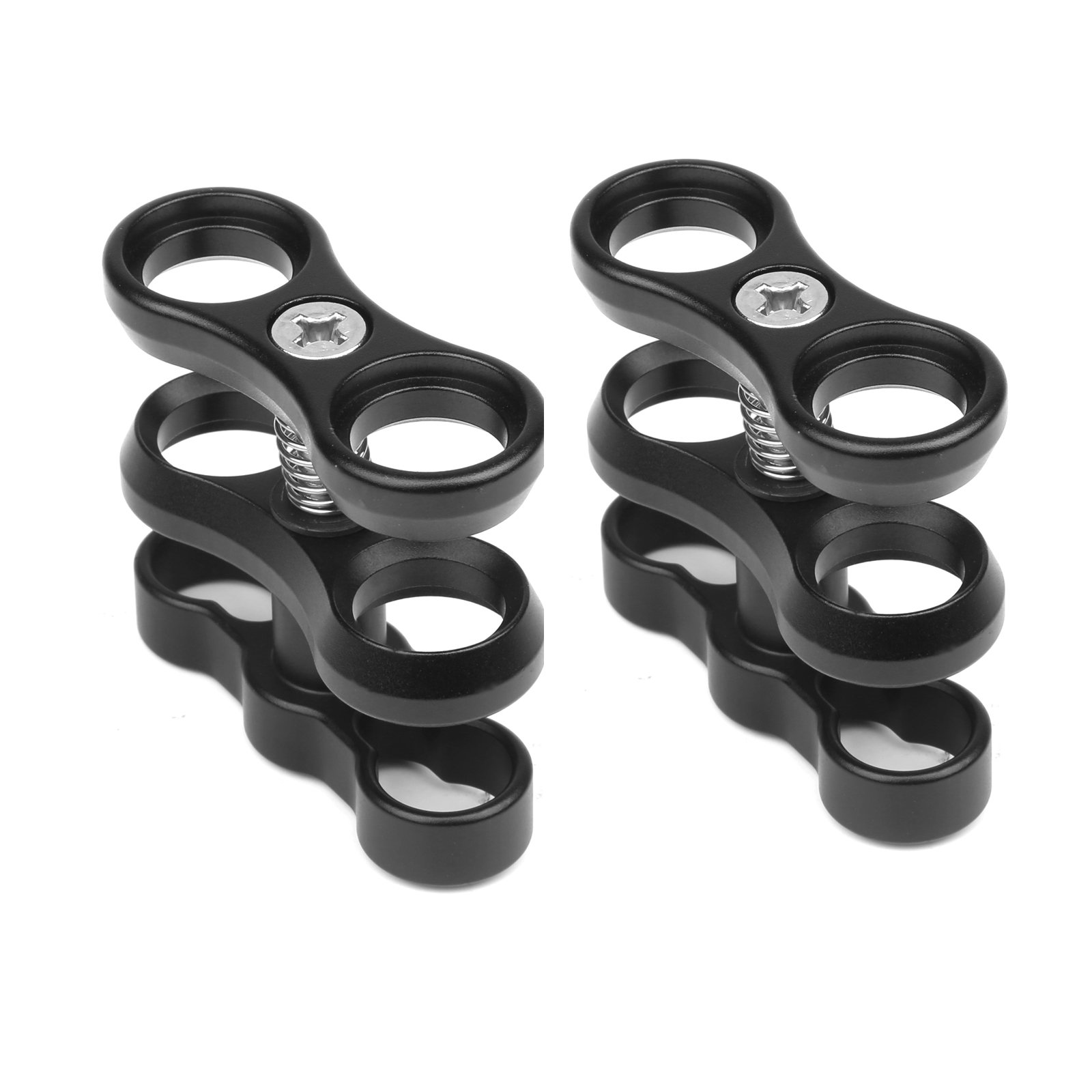 SHOOT 2PCS Ball Clamp Camera Underwater Diving 1" Inch Standard Ball Clamp for Underwater Light Arm System