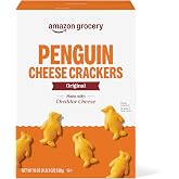 Amazon Grocery, Penguin Cheese Crackers, Made with Cheddar Cheese, 19 Oz