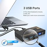DGODRT 8K 60Hz HDMI KVM Switch 4K 120Hz 2 Port USB 3.0 for 2 Computers view 6