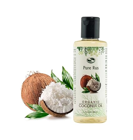 Pure Rus Cold Pressed Coconut Oil for Hair and Skin, 220ml