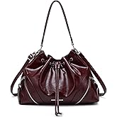 Dasein Large Hobo Bag Drawstring Handbag Purses for Women Bucket Tote Bags for Work/Travel/Commute