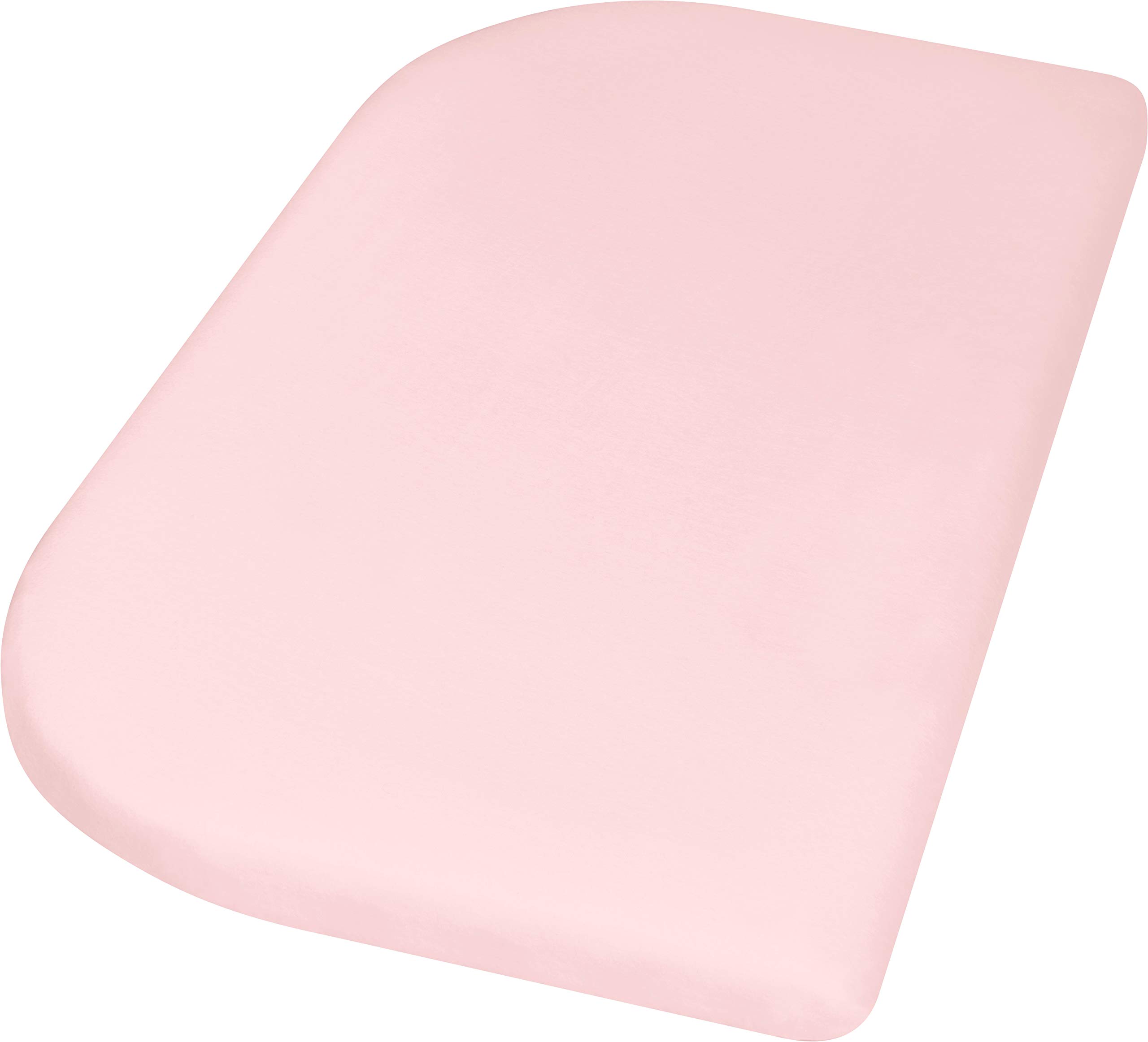 Playshoes Waterproof Jersey Fitted Sheet Mattress Protector, 81x42 cm, Rose
