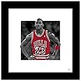 Trends International Gallery Pops Michael Jordan - MJ Pose Color Pop Wall Art, Black Framed Version, 12" x 12"