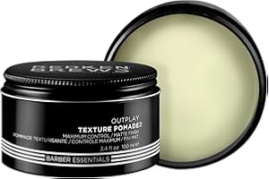 Redken Brews Texture Volumizing Pomade for Men, Matte Finish, Maximum Control, Textured Styles, 100 ML