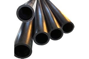 KARBXON – Carbon Fiber Tube - 12mm X 8mm x 1000mm – Pultruded Round Hollow Carbon Fiber rods Black Matte Finish - Pure Carbon Fibre Hollow Tube shafts - for RC Planes-Drones, Boat DIY Craft Projects